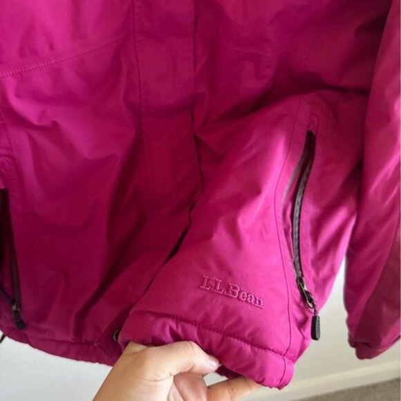 L.L Bean Women’s Insulated Rugged‎ Ridge Winter Waterproof Parka Sz M - Picture 2 of 10